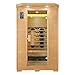 Produktbild Artsauna Infrarotkabine Oslo - Triplex-Heizsystem Infrarotsauna - 2 Personen - LED-Farblicht, Digitale Steuerung - Hemlock-Holz