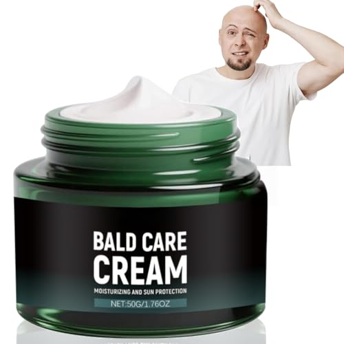 50g Bald Cream,Bald Scalp Moisturiser for Men,Post Shave Balm Men,Bald Head Polish,Moisturizing Nourishing and Scalp Care for M/en,Daily Sc/alp & Face Moisturiser for All People,Sc/alp Head Soothe