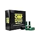 OMP Set 20 Radschrauben mit M14X1,5 metrisch 17 oder 19 langes Gewinde 27MM grüne Farbe und DIN 10.9 Material