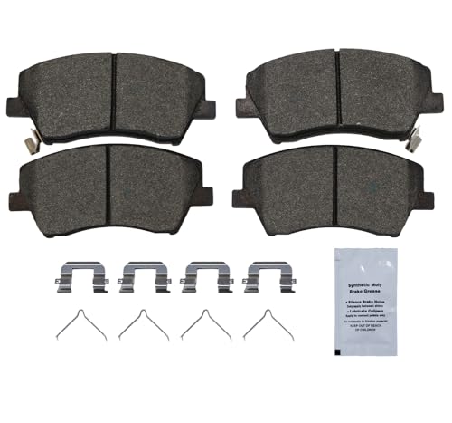 Image of HUSCH D1912 Front Ceramic Brake Pads Kit Fit For Hyundai Elantra 2017-2020, For Ioniq 2017-2022, For Kia Niro 2017-2022