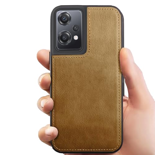 Image of Leather Case for OnePlus Nord CE 2 Lite Premium Protective Stylish Slim Cover with Shockproof Raised Edges Brown