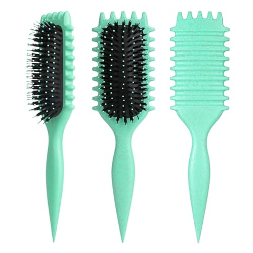 Purfex Curl Defining Brush Bounce Curl Define Hair Styling & Premium Detangling Brush For Curly Hair Perfect For Combing Shaping and Defining Curls For Women & Men
