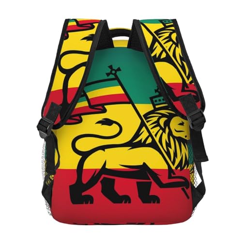 Jamaican Flag Rasta Reggae Judah Lion Backpacks 15in Laptop Backpack Multipurpose Double Shoulder Bag For Men Women Gifts4
