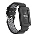 Goseth Compatible with Fitbit Charge 3 Band with Case, Silicone Bands with Shatter-Resistant Protective Frame for Fitbit Charge 3/SE (Black&Grey)