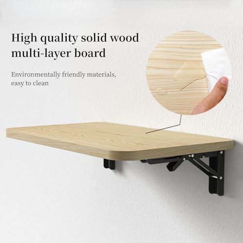 Bureau mural pliable et compact - Table flottante multi-usage maison