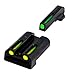 TRUGLO TFO Handgun Sight Set - Sig #6/#8 Green/Yellow Rear