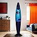 Produktbild Lavalampe Blau, Deko Lampe Klein, Stimmungslicht, 36 cm, G9 25 W mit Kabelschalter, inklusive Leuchtmittel, Geschenkidee, Mini Lavalampe, Retro Lampe
