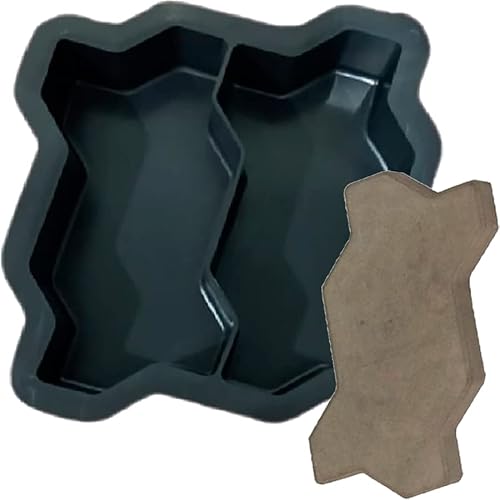 Forma Dupla para Bloquete16 Faces intertravado 08cm - 24x10x08