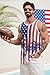 VOGSTART Men's American Flag Tank Top 1776 Vacation Tee Gym Chic Novelty Fashion Shirt Blue Coconut Palm XXL