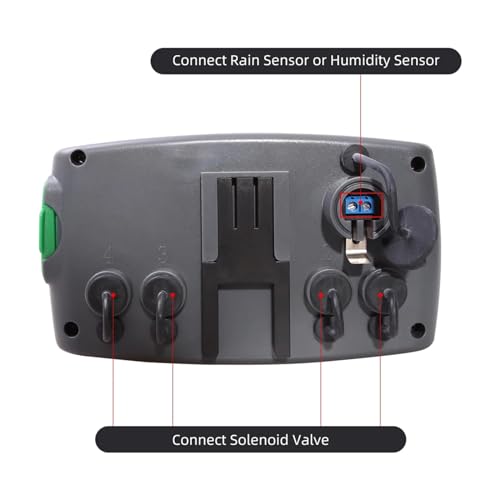 Sistema de riego automático para jardín con programador de 4 zonas y 2 válvulas integradas 5