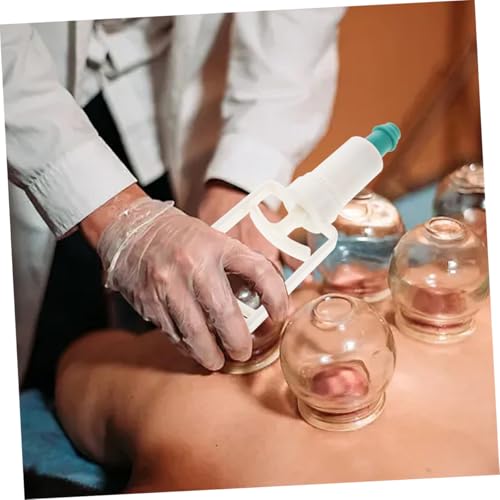 PartyKindom 2 Unidades Bombas Manuales de Ventosa para Terapia con Ventosas, con Accesorios Reemplazables, Dispositivo Cómodo para Cuerpo miniatura 6