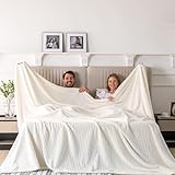 Photo Gallery serenhom coperta in pile extra large, 300 x 305 cm, extra large, senza cuciture, oversize, per letto king size california king size, motivo jacquard a forma di oliva, per divano, famiglia, viaggi, Photo Gallery serenhom coperta in pile extra large, 300 x 305 cm, extra large, senza cuciture, oversize, per letto king size california king size, motivo jacquard a forma di oliva, per divano, famiglia, viaggi,