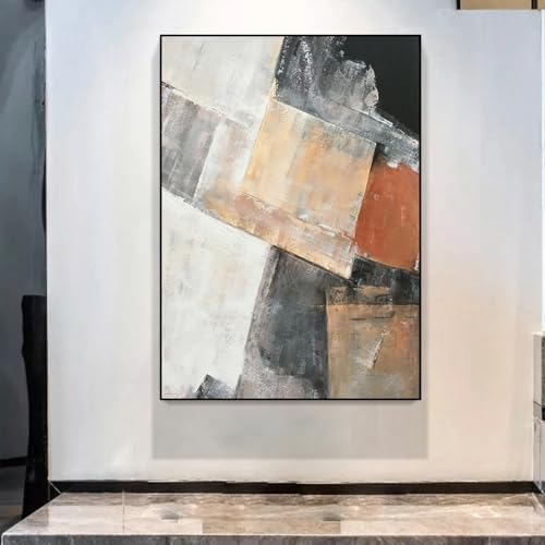 Toile géométrique de grande taille pour habiller un grand mur vide