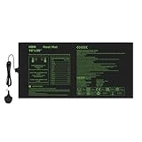 Durable Seedling Heat Mat,Waterproof Hydroponic Heating Pad,Seedling Heating Pad for Winter Indoor Seedling Germination and Greenhouse(10"x 20",1pc)