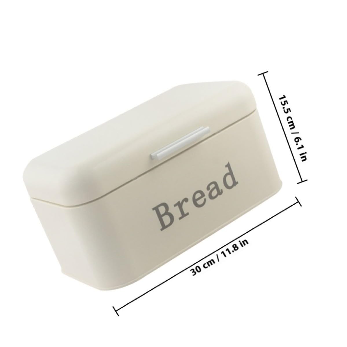 Beige, Contenedor de Metal para Encimera de Cocina Contenedor