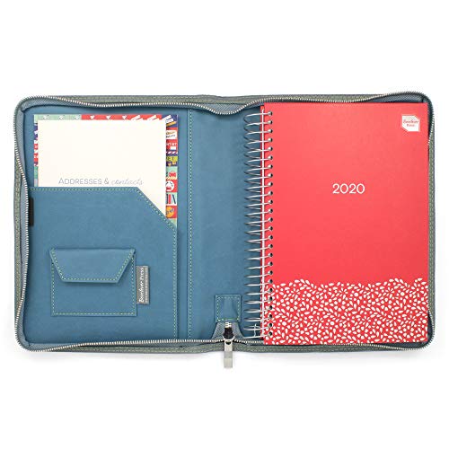 Boxclever Press Family Life Book. Agenda 2020 con Funda de Piel Sintética. Columnas para 7 personas. Planificador semanal comienza ahora y se...