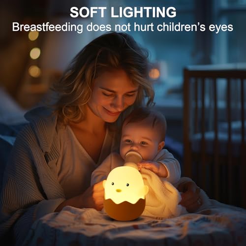 Miniatura 5 de Juqg Luz De Noche Para Niños, Luz Nocturna Infantil De Silicona, Luz Nocturna Infantil Con Función De Atenuación Táctil, Luz Nocturna Portátil Para Habitación Infantil, Salón Y Dormitorio