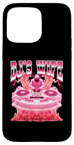 Tocadiscos DJ's Wife Disc Jockey Estilo Bootleg de los 90 Carcasa para iPhone 15 Pro MAX