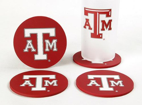 TEXAS A & M UNIV COASTER SET 4-PK.