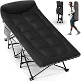 Overmont 折り畳み式ベッド 簡易ベッド 耐荷重250kg キャンプコット 防水 通気性 軽量 アウトドアベッド キャンプベッド 収納袋付き