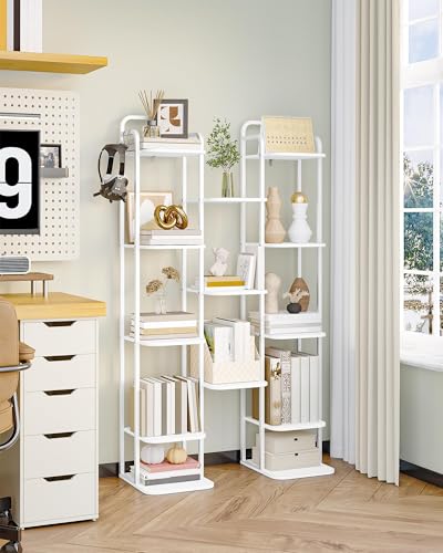 Tour à chaussures pour petits espaces et entrées étroites en bois blanc - 7