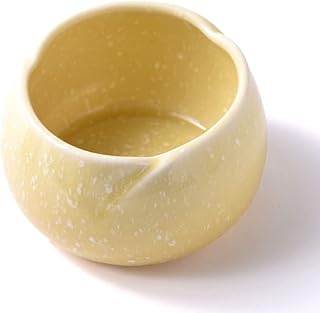 [仏具 単品販売] やわらぎ 前香炉 [香呂] ゆず色 (薄めの黄色) 陶器製 国産 モダン仏具 /セット_5具足_仏具用品_メモリアル