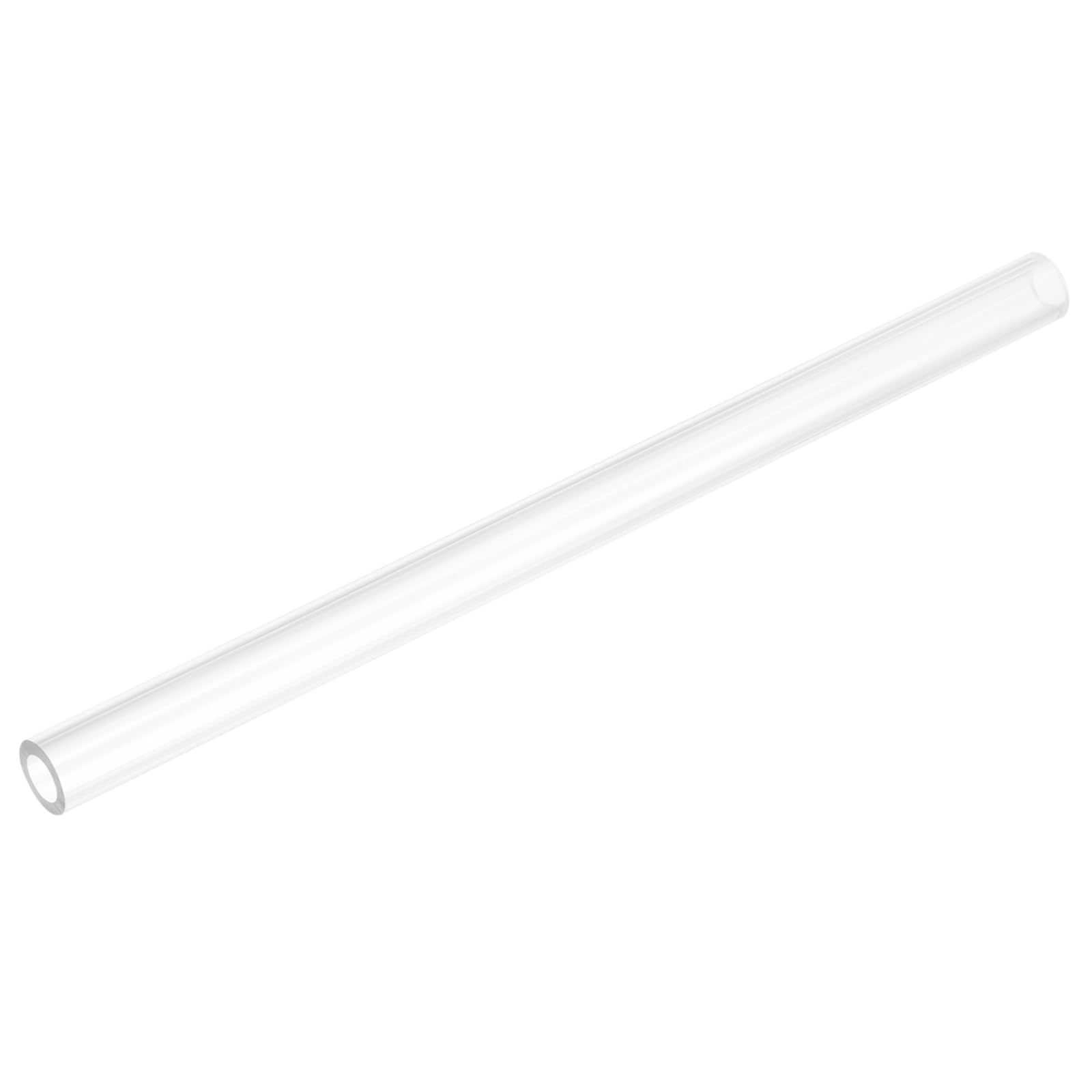 uxcell Rigid Round Clear Tubing 9mm(3/8") ID x 15mm(9/16") OD x 0.8Ft(250mm) Length Plastic Tube