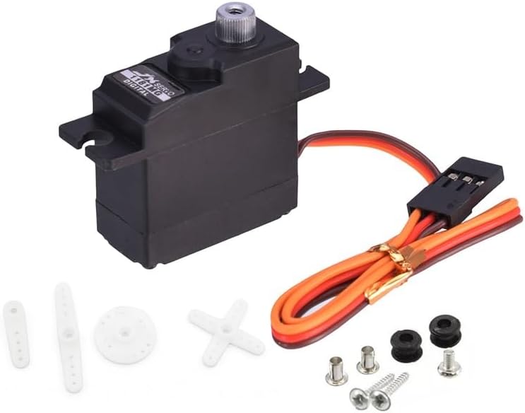 Miniatura 2 de J X Servo PDI-1181MG 0.63 oz 7.7 lbs Digital Servo Metal Gear para WLtoys 144001 WPL RC Coche B116 B24 C14 C24 Helicóptero Avión