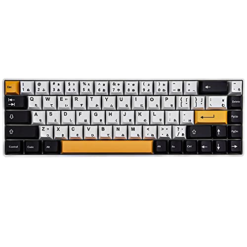 JakeTsai Keycaps,145 Touches PBT Profil Cerisier Sublimation avec Barre d'espace 3u 7u Compatible avec commutateurs MX