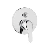 EMMEVI MISCELATORE DOCCIA INCASSO CON DEVIATORE A PULSANTE 2 VIE CROMO SERIE WINNY ART.95019