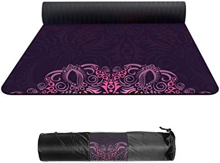 nuveti Suede TPE Yoga Mat Eco Friendly Non Slip Yoga Mats with Carrying Bag,72"x32" Extra Thick 8MM Exercise & Workout Mat for Yoga, Pilates and Fitness