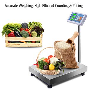 Happygrill Weight Scale 660Lbs Digital Scale Floor Platform Scale For Weighing Package Shipping Mailing Postal Scale With Lb/Kg Price Calculator #TOP1