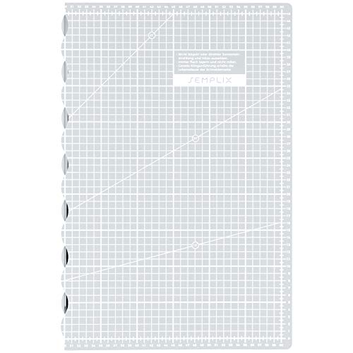 SEMPLIX Schneidematte A2 selbstheilend faltbar 60 x 45 cm (Hellgrau)