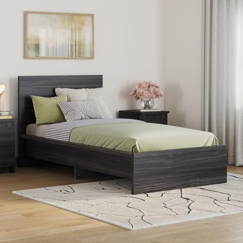 Image of Wakefit Bed | 3 Yr Warranty | Single Bed Size, Non-Storage, Sturdy Construction, Density: 680-750 kg /m, Termite & Borer Resistant, Fits Mattresses Up to 8 inches (Centaur 78 x 36 - Wyoming Maple)