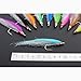 Tigofly 10 pcs 10 Colors 1/0 4cm High Carbon Hook Holo Silver Salmon Trout Sea Bass Steelhead Minnow Fly Fishing Flies Lure Set