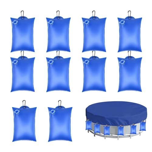 per Copertura Piscina | Prodotti Di Sicurezza Per Uso Intensivo Con Ganci,10 Pezzi Sacchetti Di Peso Antigelo Per Vasca Idromassaggio,Per Spa Esterno Casa Giardino Residenziale Commerciale