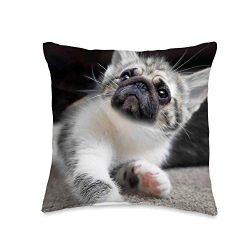 pug throw pillow