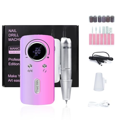 Outils de polissage ongles et kit de manucure pédicure violet 30000 tr min