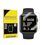 [3 Pack] Apple Watch 38mm Screen Protector,Hartser 9H Hardness, Anti-Bubble, Anti-Scratch, HD Clear Tempered Glass Screen Protector for Apple Watch 38mm (Series 3/2/1 Compatible)