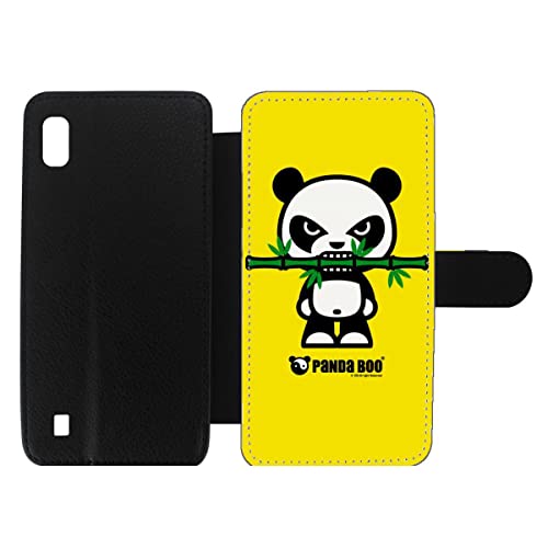 Etui cuir Samsung Galaxy A10 Panda humour avec housse fermeture magnétique