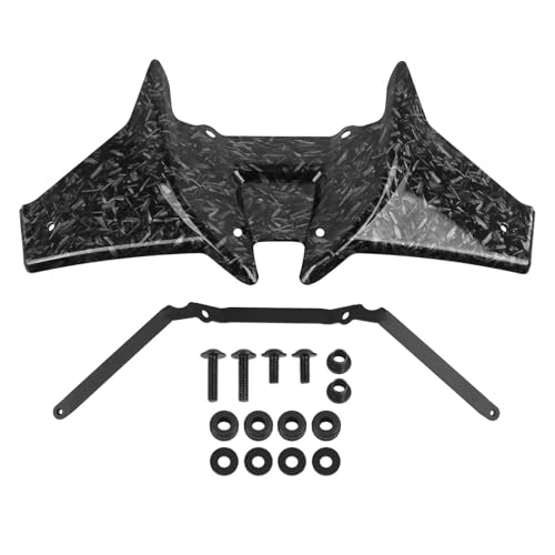 Alerón Delantero Desnudo Alerón Frontal Aerodinámico Motocicleta Alerón Frontal Desnudo Deflector De ala Aerodinámico para CB 750 para CB750 para Hornet 2023-2025 Accesorios(Forged Pattern)