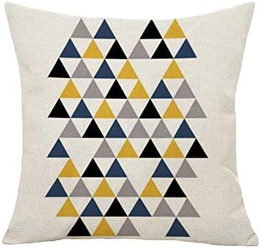 QINU KEONU Elephant Deer Mountains Cotton Linen Throw Pillow Case Cushion Cover Home Sofa Decorative 18 X 18 Inch (23)