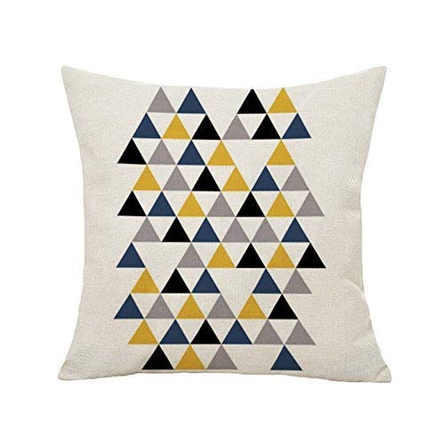 Qinu Keonu Elephant Deer Mountains Cotton Linen Throw Pillow Case Cushion Cover Home Sofa Decorative 18 X 18 Inch (23) #TOP1