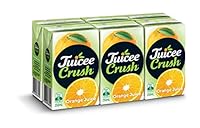 Juicee Crush Fruit Juice, Orange, Pack of 4 x 6 x 250ml (24 total)