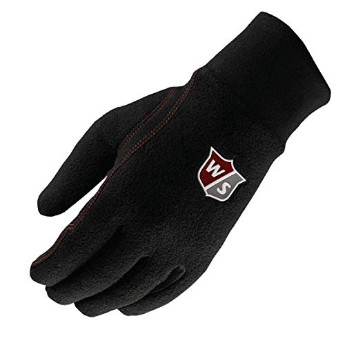 Wilson Staff Winter Gloves Guante de Golf, para Hombre, Microfibra sintética, 1 par, para Mujeres, Negro, S