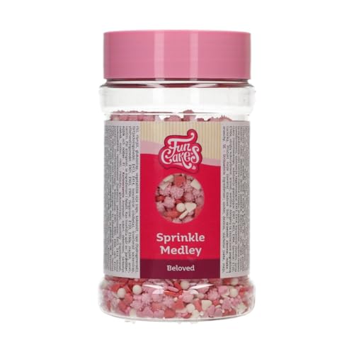 FunCakes Sprinkle Medley Beloved: Zuckerstreusel, Großartiger Geschmack, gut zum Dekorieren von Kuchen, Torten, Cakes, Sprinkle Mix. 180 g.