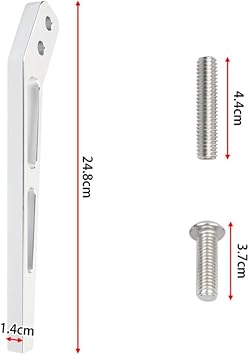 Silver Shift Stick 10 Inch For Mustang Hurst Applications