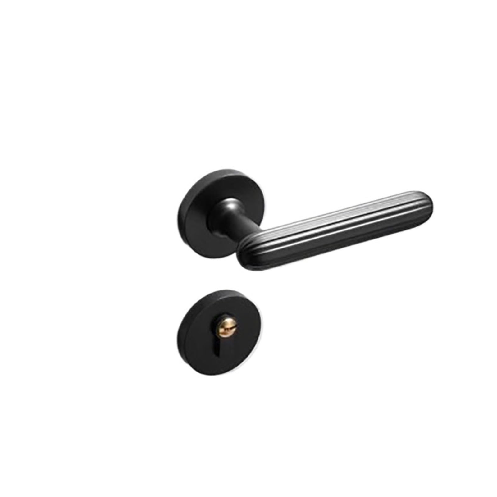 NYRXRYTCA Door Lock Indoor Bedroom Nordic Black Split Bathroom Simple Room Door Lock Silent Solid Wood Door Lock(Yahei)