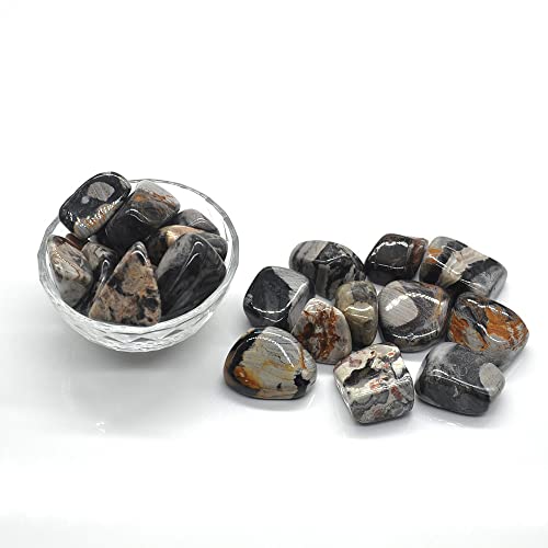 Pierres précieuses jaspe argent naturel pour aménagement de terrarium et bassin