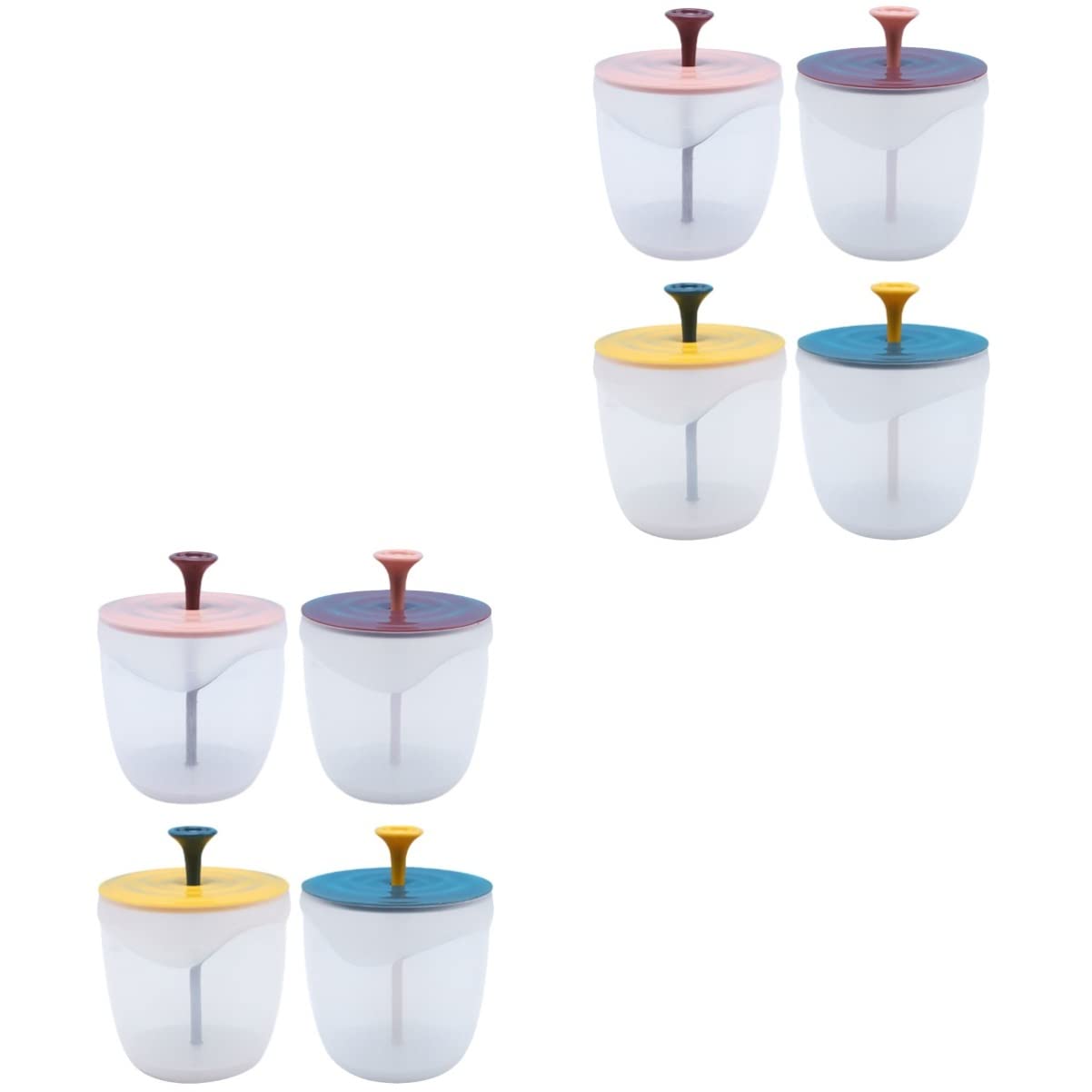 minkissy8 pcs facial cleanser foamer face cleaner bubble cleaner bubble cleanser skincare tools hand soap dispenser whip bubble maker Facial Cleaning Bubbler Cleansing Milk Bubbler cute pp